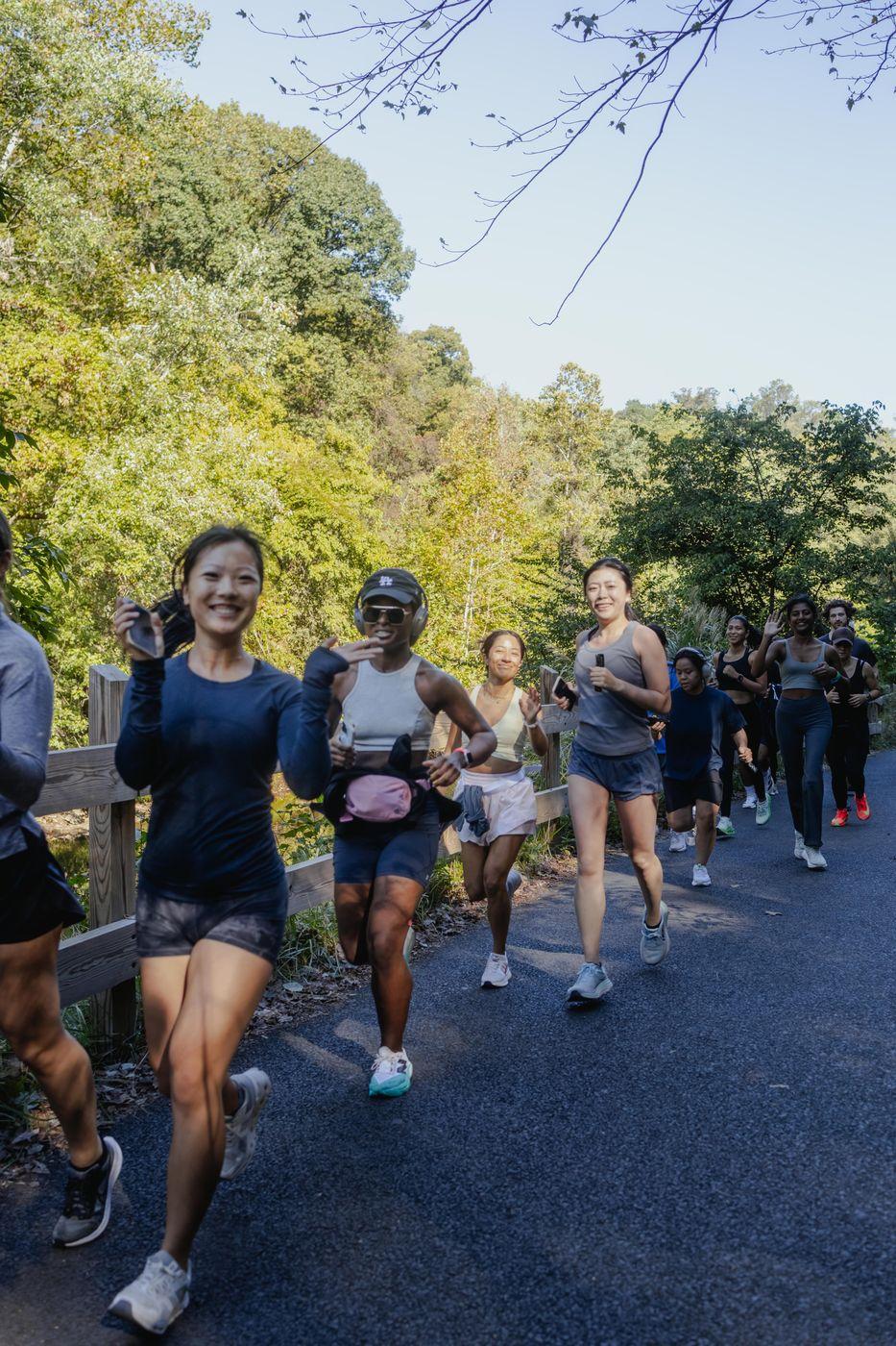 The Peared run club on a morning run