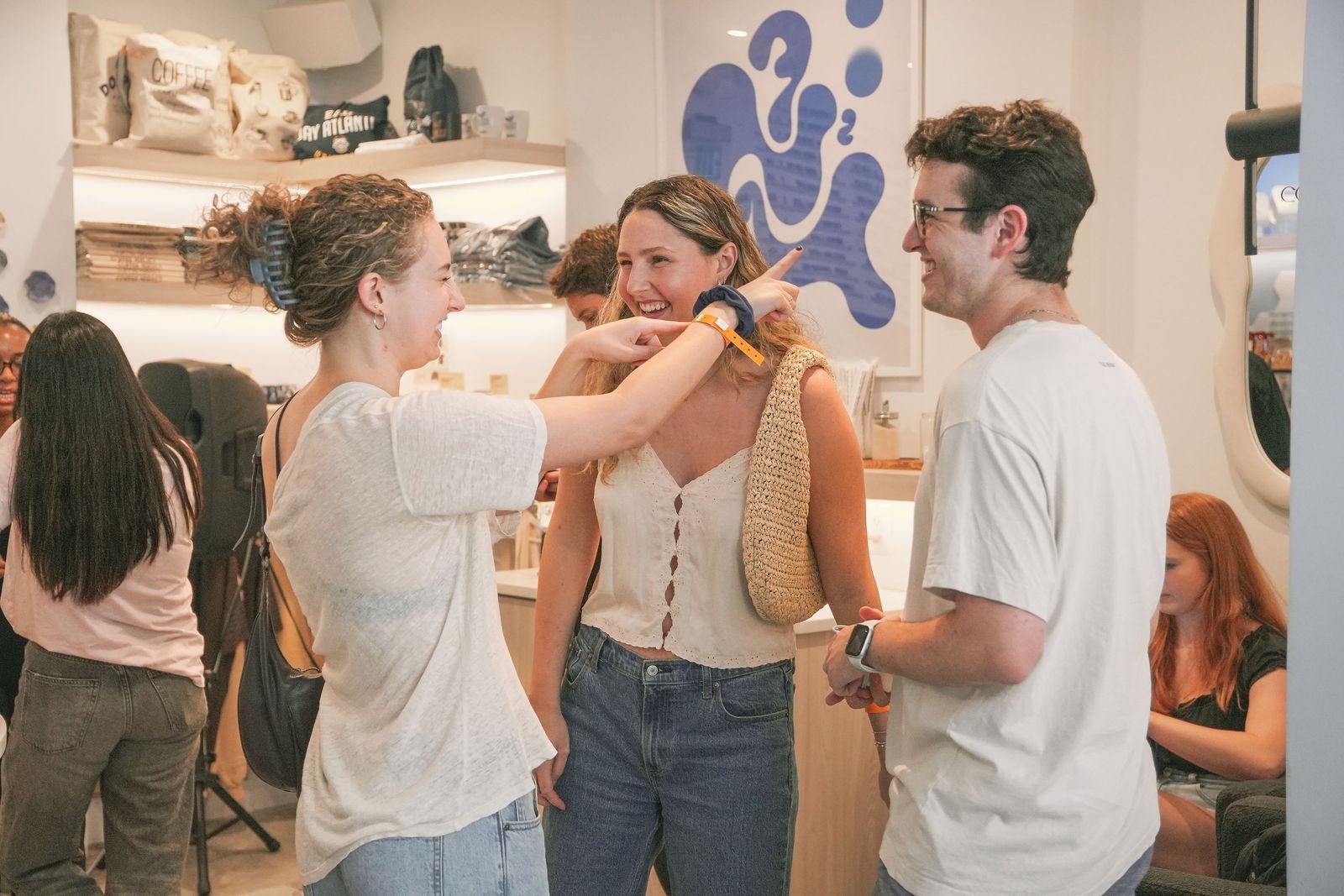 Founder portrait in phone